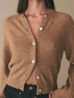Dôen Petra Cardigan in Hazelnut, New with Tags Not Attached, Small